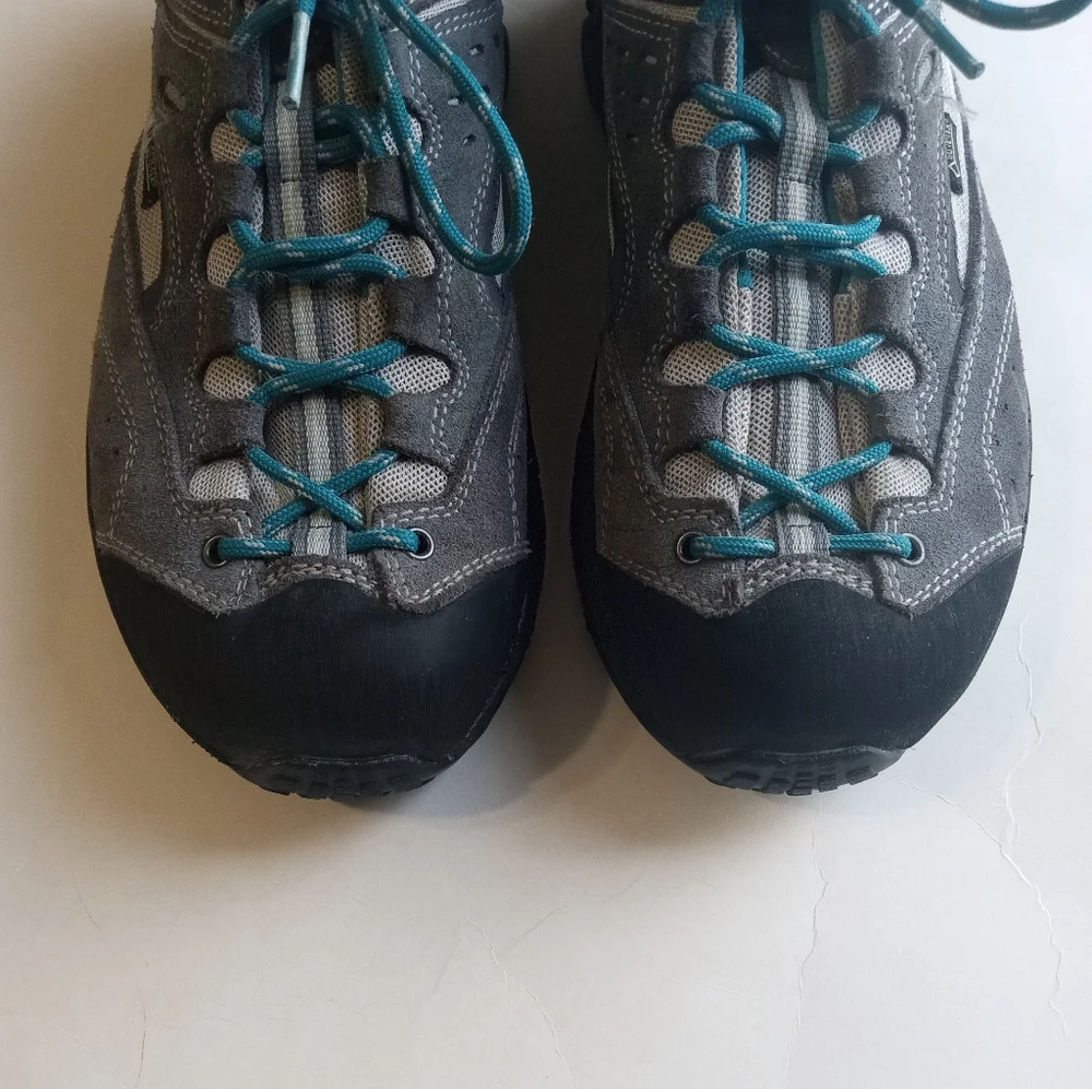 Asolo GV GTX Women's Hiking Gray Teal Durable Trekking Outdoor Shoes